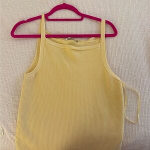 Abercrombie & Fitch Light Yellow Ribbed Camisole